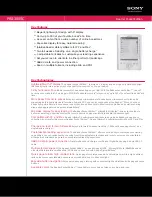 Preview for 1 page of Sony PRS-300SC Specifications