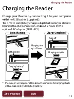 Предварительный просмотр 12 страницы Sony PRS-350 - Reader Pocket Edition&trade User Manual