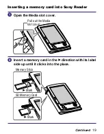 Предварительный просмотр 19 страницы Sony PRS-500 Operating Manual