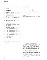 Preview for 2 page of Sony PRS-505 Service Manual