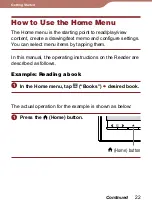 Предварительный просмотр 22 страницы Sony PRS-600 User’s Guide User Manual