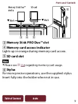 Предварительный просмотр 9 страницы Sony PRS-650 - Reader Touch Edition&trade User Manual