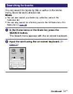 Preview for 74 page of Sony PRS-700 - Portable Reader System User Manual