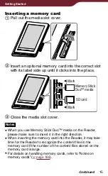 Preview for 15 page of Sony PRS-900 - Reader Daily Edition PRS-900BC - Reader Daily Edition PRS-900 User Manual