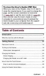 Preview for 2 page of Sony PRS-900 - Reader Daily Edition&trade User Manual