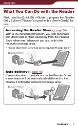 Preview for 7 page of Sony PRS-900 - Reader Daily Edition&trade User Manual