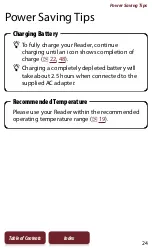 Предварительный просмотр 24 страницы Sony PRS-950 - Reader Daily Edition&trade User Manual