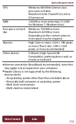 Предварительный просмотр 172 страницы Sony PRS-950 - Reader Daily Edition&trade User Manual