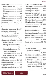 Preview for 174 page of Sony PRS-950 - Reader Daily Edition&trade User Manual