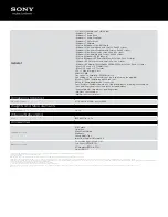 Preview for 3 page of Sony PRS-T1BC Specifications