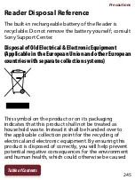 Preview for 245 page of Sony PRS-T2BC User Manual