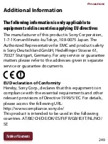 Preview for 249 page of Sony PRS-T2BC User Manual