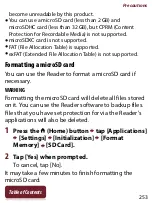 Preview for 253 page of Sony PRS-T2BC User Manual