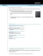 Sony PRSA-CL6 Marketing Specifications предпросмотр