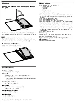 Preview for 2 page of Sony PRSA-CL95 User Manual