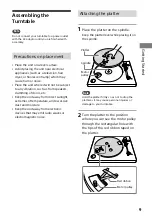 Предварительный просмотр 9 страницы Sony PS-HX500 Operating Instructions Manual