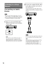 Предварительный просмотр 14 страницы Sony PS-HX500 Operating Instructions Manual