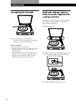 Preview for 4 page of Sony PS-J20 Operating Instructions Manual