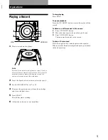 Preview for 5 page of Sony PS-LX200H Operating Instructions Manual