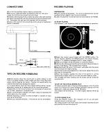 Предварительный просмотр 6 страницы Sony PS-LX2C Operating Instructions Manual