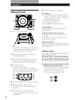 Предварительный просмотр 6 страницы Sony PS-LX300H Operating Instructions Manual