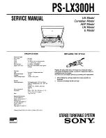 Sony PS-LX300H Service Manual preview