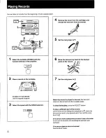 Preview for 4 page of Sony PS-LX49 Operating Instructions Manual