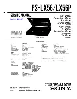 Sony PS-LX56 Service Manual preview