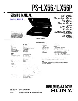 Sony PS-LX56 Service Manual предпросмотр