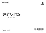 Sony PS Vita PCH-1002 Safety Manual preview