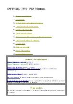 Preview for 37 page of Sony PS3 INFIMOD Installation Manual