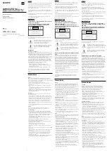 Sony PSone SCPH-170 U Instruction Manual preview