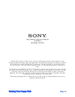 Preview for 3 page of Sony Puppy FIU-900 User Manual