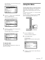 Preview for 17 page of Sony PVM-2541 PVM-1741 PVM-740 LMD-2451W LMD-1751W LMD-4251TD LMD-2451TD LMD-2341W LMD-2041W LMD-1541W LMD-940W LMD-1530W LMD-2110W L Operating Instructions Manual