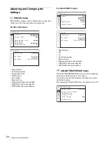 Preview for 20 page of Sony PVM-2541 PVM-1741 PVM-740 LMD-2451W LMD-1751W LMD-4251TD LMD-2451TD LMD-2341W LMD-2041W LMD-1541W LMD-940W LMD-1530W LMD-2110W L Operating Instructions Manual