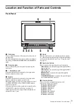 Preview for 9 page of Sony PVM-741 Operating Instructions Manual