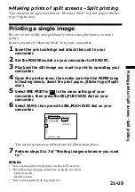 Preview for 21 page of Sony PVP-MSH Operating Instructions Manual