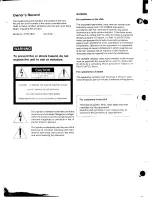 Предварительный просмотр 2 страницы Sony PVW-2800 Operating Instructions Manual