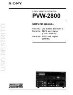 Preview for 1 page of Sony PVW-2800 Service Manual