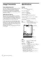 Preview for 16 page of Sony PWS-110MG1 Operation Manual