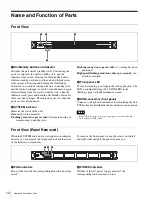 Preview for 12 page of Sony PWS-110PR1 Operation Manual