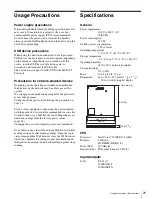 Preview for 21 page of Sony PWS-110RS1 Operation Manual