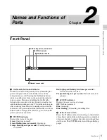 Предварительный просмотр 5 страницы Sony PWS-4500 Operation Manual