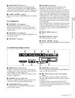 Предварительный просмотр 7 страницы Sony PWS-4500 Operation Manual