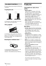 Preview for 8 page of Sony PX35 Operating Instructions Manual