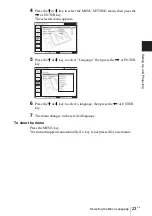 Preview for 23 page of Sony PX35 Operating Instructions Manual