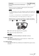 Preview for 25 page of Sony PX35 Operating Instructions Manual