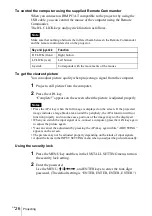 Preview for 26 page of Sony PX35 Operating Instructions Manual