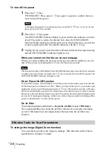 Preview for 28 page of Sony PX35 Operating Instructions Manual