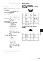 Preview for 47 page of Sony PX35 Operating Instructions Manual